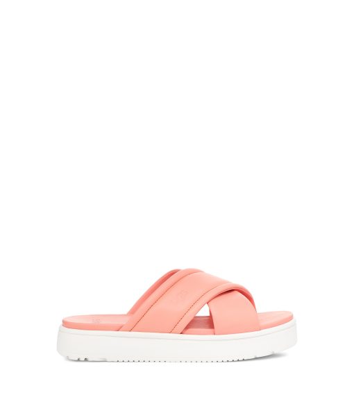 UGG Sandals & Slides-Zayne Crossband Starfish Pink Leather