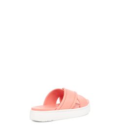 UGG Sandals & Slides-Zayne Crossband Starfish Pink Leather