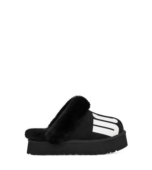 UGG Slippers-Disquette Chopd Black