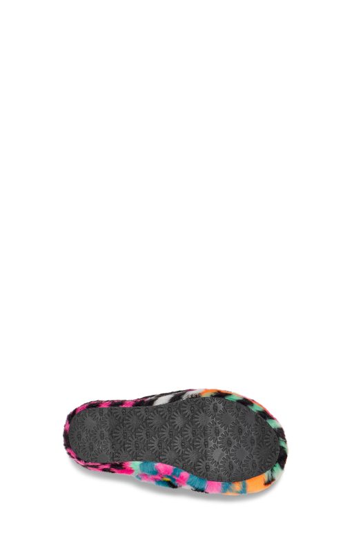 UGG Slippers-Fluff Yeah Checks, Black Multi