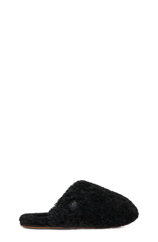 UGG Slippers-Maxi Curly Mule, Black