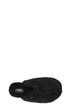 UGG Slippers-Maxi Curly Mule, Black