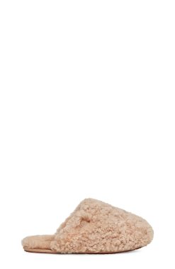 UGG Slippers-Maxi Curly Mule, Sand