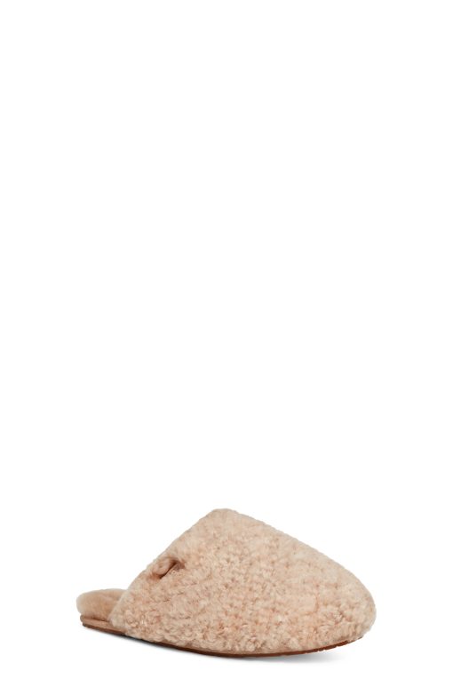 UGG Slippers-Maxi Curly Mule, Sand