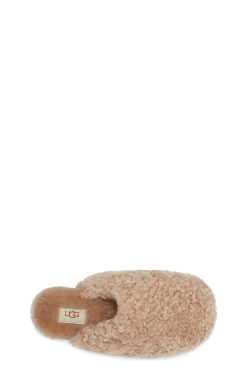 UGG Slippers-Maxi Curly Mule, Sand