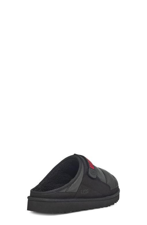 UGG -Dune Slip-On Puft, Black / Samba Red