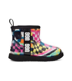 UGG Boots-Classic Clear Mini Checks, Black Multi