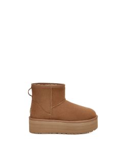 UGG Classic Boots-Classic Mini Platform Chestnut