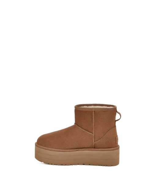 UGG Classic Boots-Classic Mini Platform Chestnut