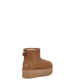 UGG Classic Boots-Classic Mini Platform Chestnut