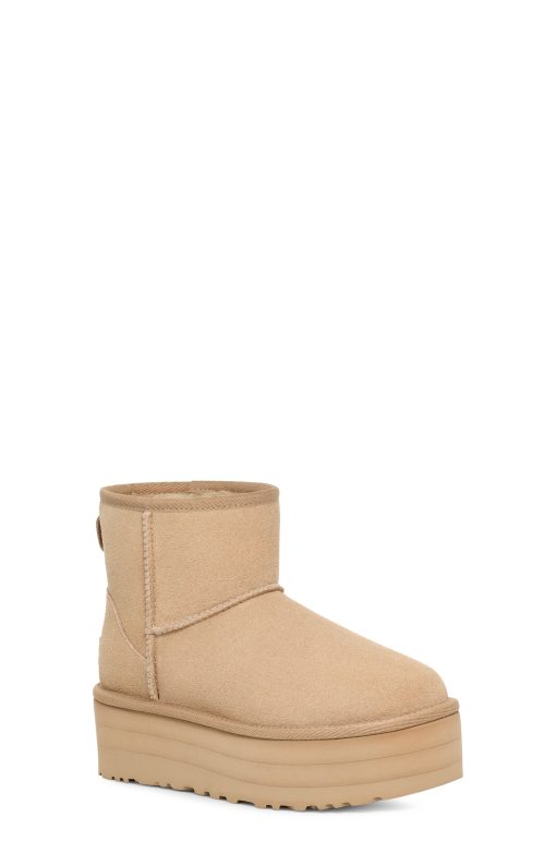 UGG Classic Boots-Classic Mini Platform Mustard Seed