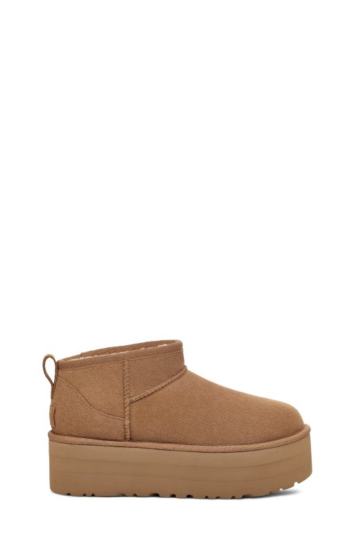 UGG Classic Boots-Classic Ultra Mini Platform, Chestnut