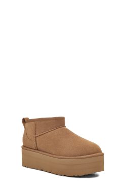 UGG Classic Boots-Classic Ultra Mini Platform, Chestnut