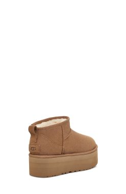 UGG Classic Boots-Classic Ultra Mini Platform, Chestnut