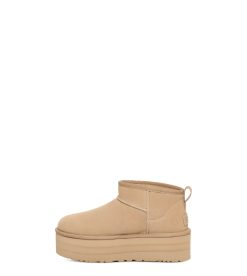 UGG Classic Boots-Classic Ultra Mini Platform Mustard Seed