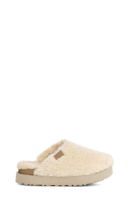 UGG Slippers-Fuzz Sugar Slide, Natural