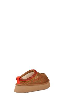 UGG Slippers-Tazz Maxi Tasman Chestnut