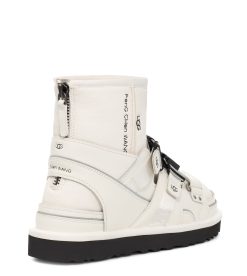 UGG Classic Boots- X Feng Chen Wang Sandal, White / Black