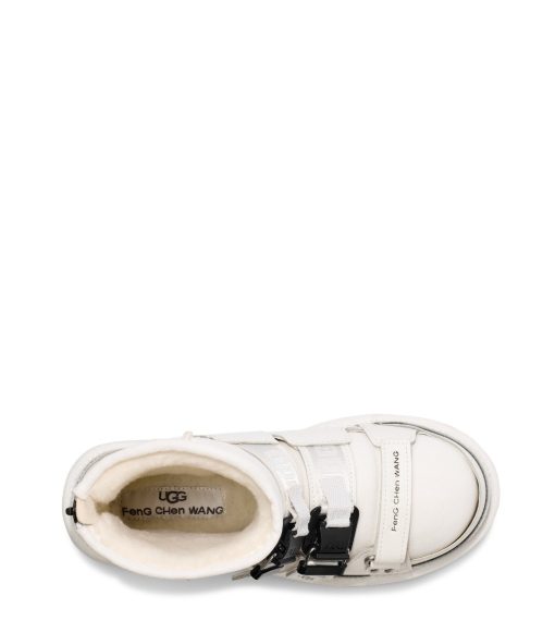 UGG Classic Boots- X Feng Chen Wang Sandal, White / Black