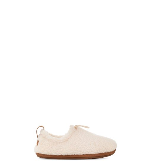 UGG Slippers-Plushy Slipper Natural/ Chestnut