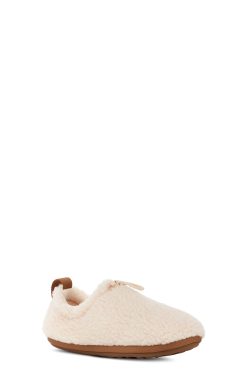 UGG Slippers-Plushy Slipper Natural/ Chestnut