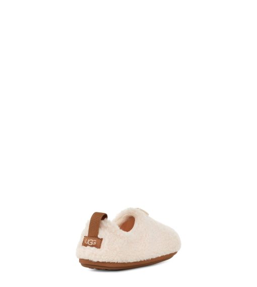 UGG Slippers-Plushy Slipper Natural/ Chestnut