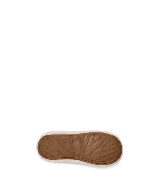 UGG Slippers-Plushy Slipper Natural/ Chestnut