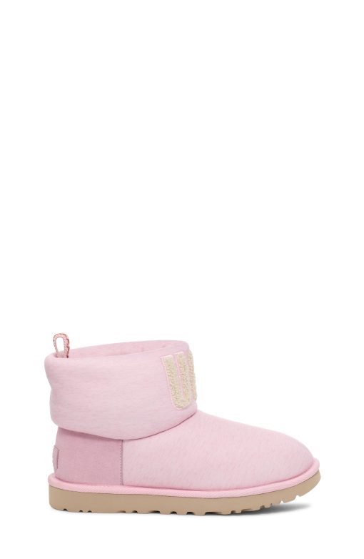 UGG Classic Boots-Classic Mini Fur Jersey Cozy, Pnkm