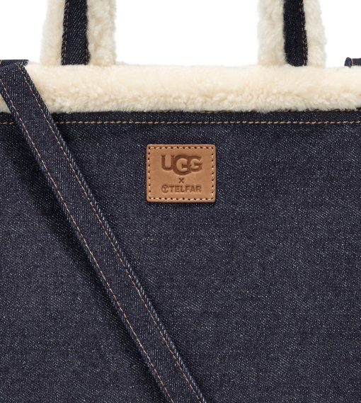 UGG Accessories- X Telfar Medium Shopper Indigo Denim