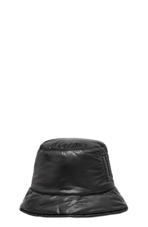 UGG Accessories-Quilted Logo Bucket Hat , Black