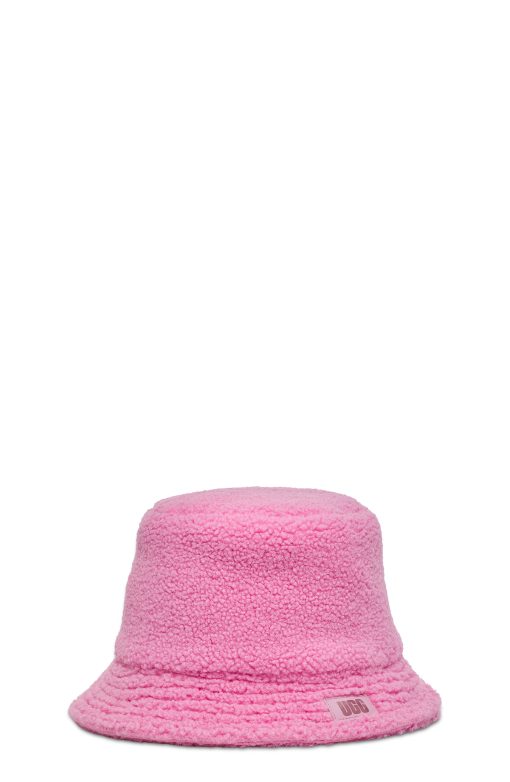 UGG Accessories-Sherpa Bucket Hat , Rose Quartz