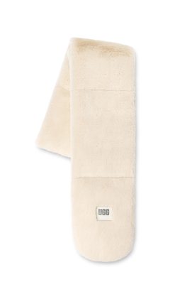 UGG Accessories-Oblong Faux Fur Scarf , Nimbus