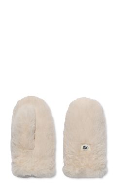 UGG 0-Faux Fur Mitten , Nimbus